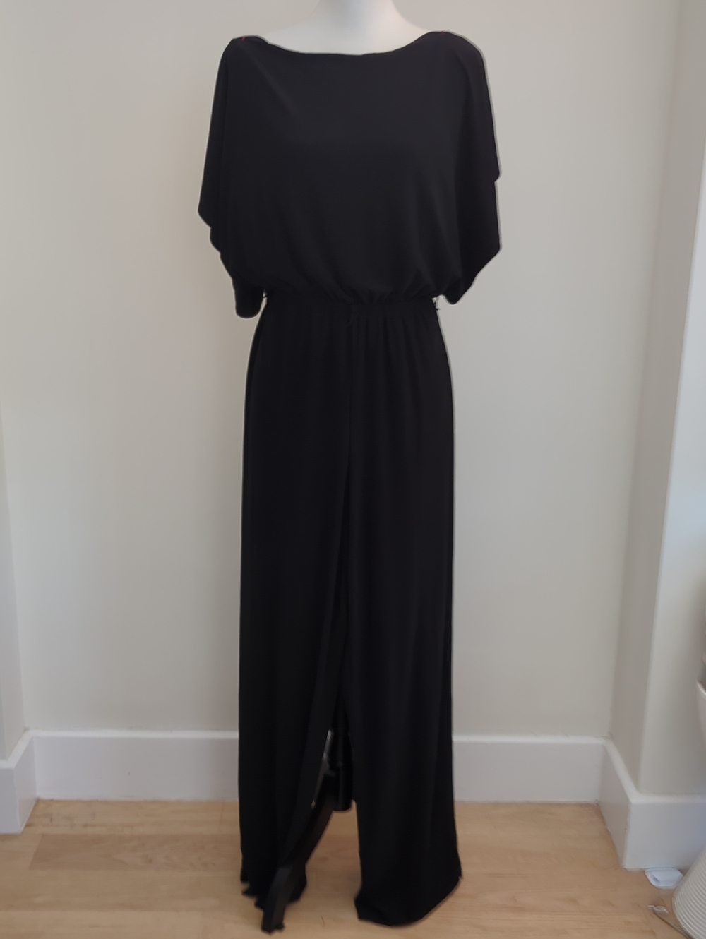 Emma & Michele Black Dolman Sleeve Wide-Leg Jumpsuit MEDIUM